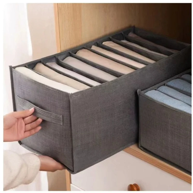 Organizer for Drawers Clothes Organizer Pants Jeans Storage Box Cabinet Drawer Organizer Underwear Socks T-Shirt Wardrobe Storag
