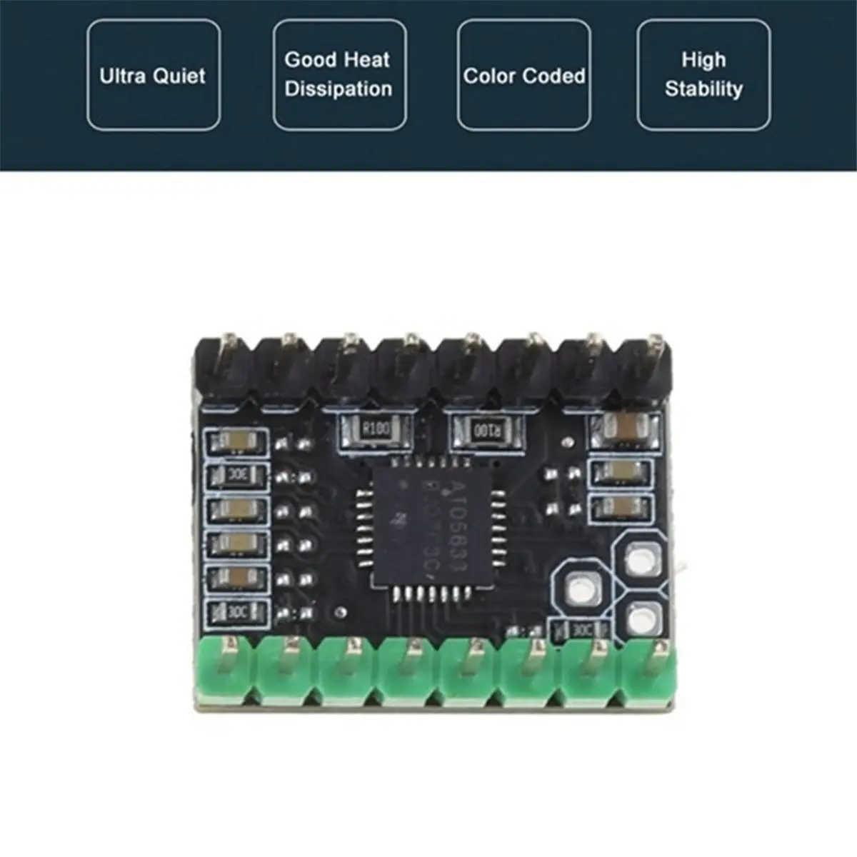(B63C) Stepper Driver with Heat Sink for SW-X1&Genius 3D Printers Motherboard Mute Direct Drive Extruder