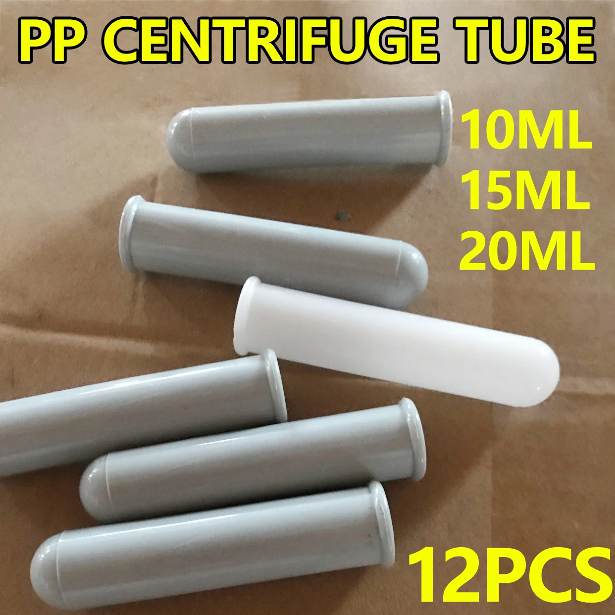 

12pcs plastic sleeves for low-speed centrifuge angle rotor centrifuge tube sleeves pp material 10ml 15ml 20ml