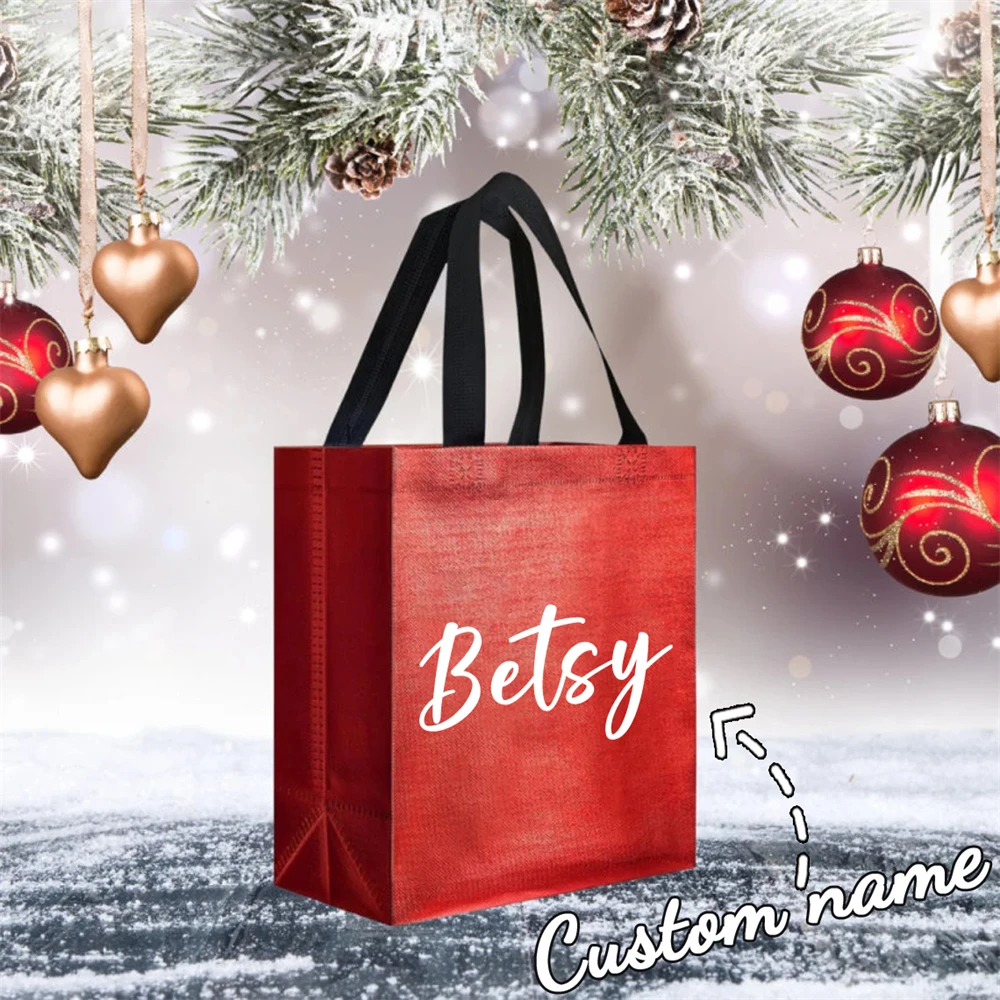1PCS Custom Name Tote Bag Personalized Wedding Bridesmaid Thank You Gift Bag Beach Trips Party Decoration Customized Tote Bag