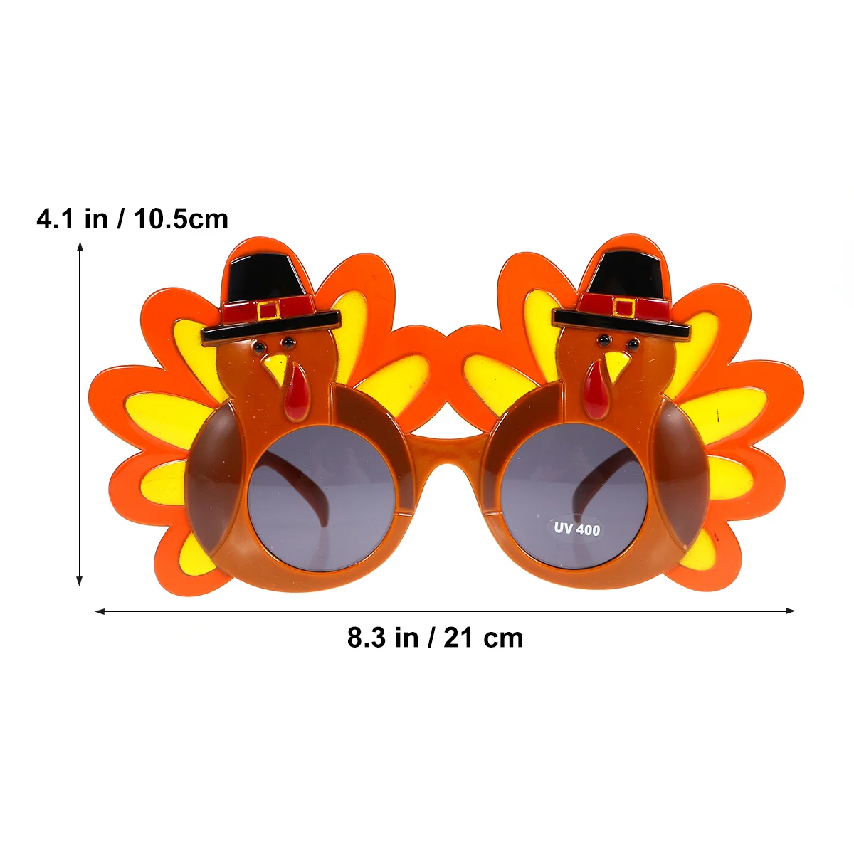 Lustige Türkei-Mann-Brille, Thanksgiving-Brille, Cartoon-Kostüm, Sonnenbrille, Party-Brille für Feiertage