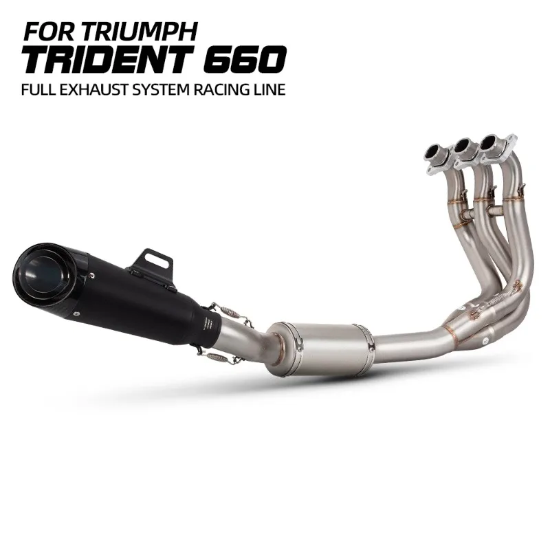 High Performance suitable for Triumph Trident 660 Motorcycle Exhaust System Applicable Side Row Full Modification