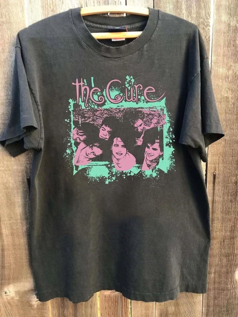 

Plus Size Summer Women's Vintage The Cure T-Shirt Unisex Cotton Breathable Stylish Versatile Street Style Oversized