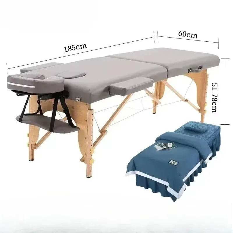 Portable Massage Table Professional Stretcher Luxury Comfortable Spa Bed Folding Aesthetic Beauty Furniture for Home Salon