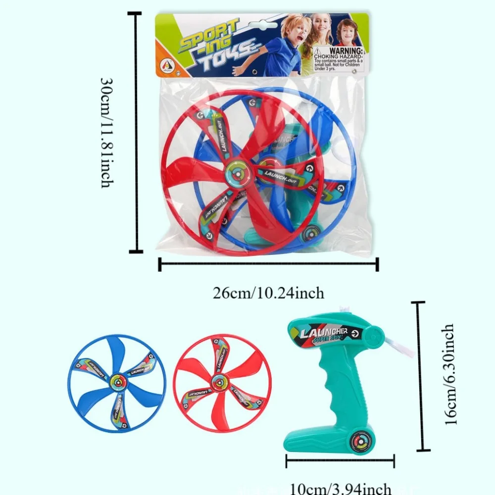 Divertido lanzador Spinner Pull Flying Ripcord giratorio educativo Ripcord Sky Spin juguetes dibujos animados atmósfera Prop libélula al aire libre