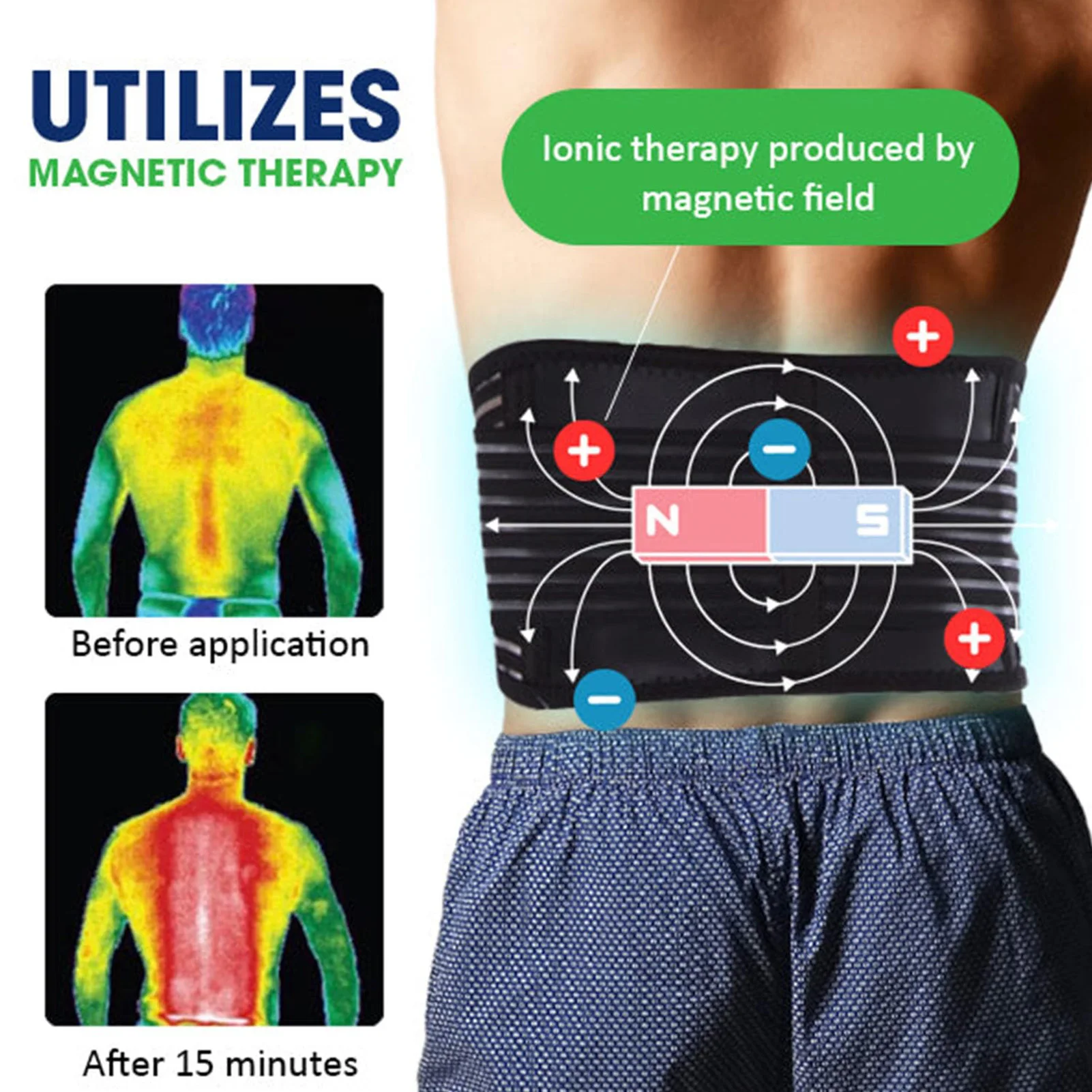 التدفئة الذاتية قطني دعم الظهر التفاف قابل للتعديل واقية الخصر يلتف للجنسين التهاب المفاصل آلام المفاصل الإصابات الانتعاش