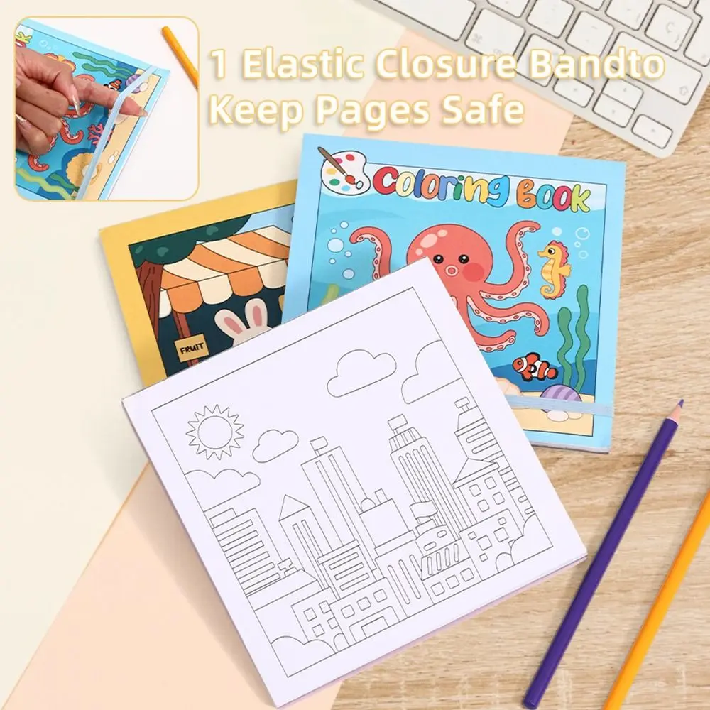New Tearable Inner Pages Coloring Book Puzzle Montessori Drawing Toy Coloring Picture Book Graffiti Painting Book School Office