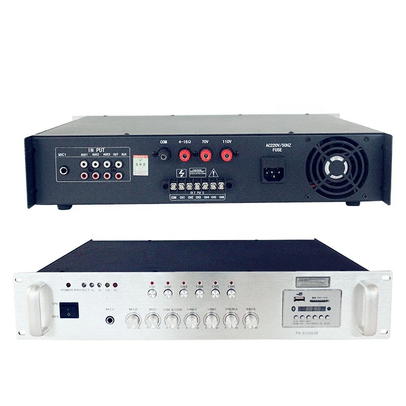 PA-5150USB китайский Фабричный высококачественный усилитель мощности 150 Вт