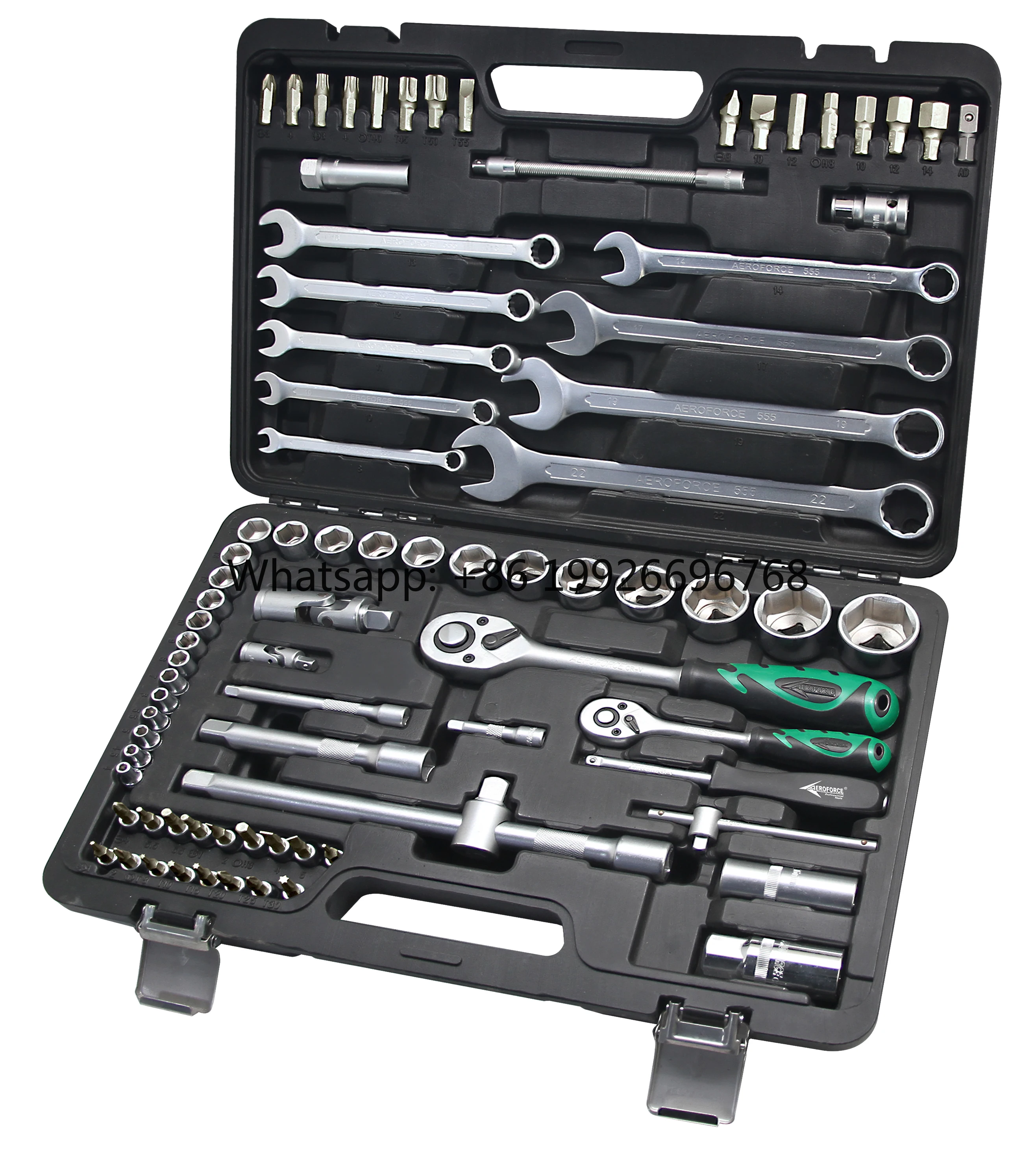 

AE-S82+1 Manual Machine Auto Repair Combination Tool Sets Small Socket Wrench Kit