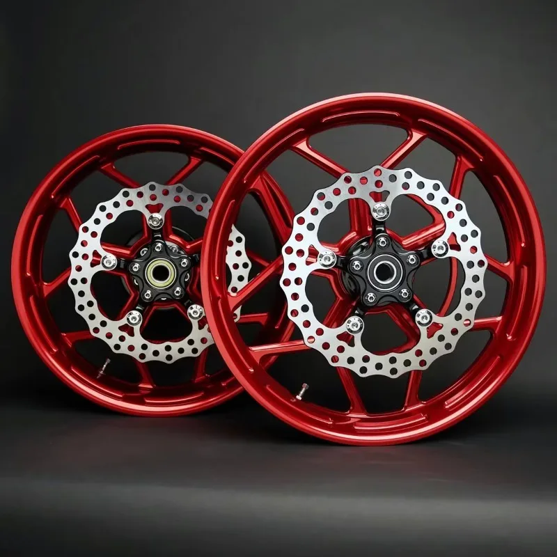 

2025 New Style 2025 New Style 2025 New Style For Harley 09-later Touring Models Compatible Red Aluminum Alloy Motorcycle Wheel H