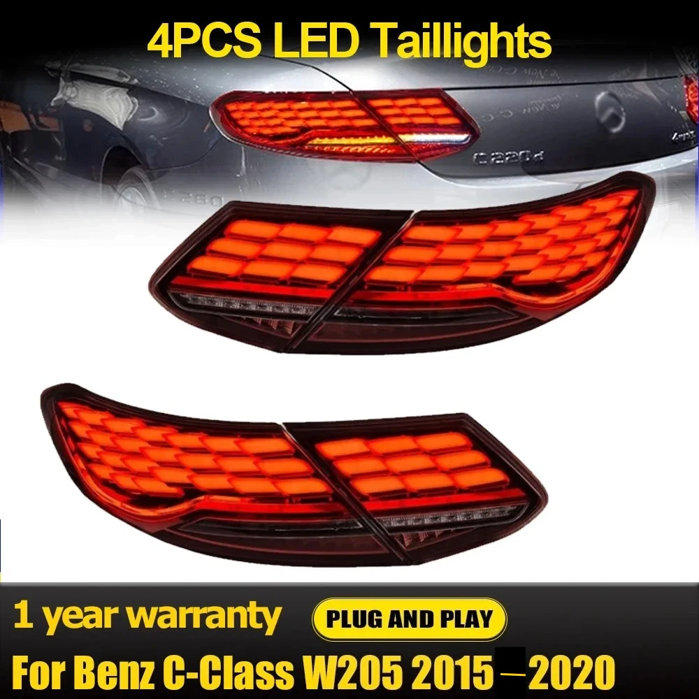 

Car Tail Lights For Benz C-Class Coupe W205 2015 2016 2017 2018 2019 2020 LED Car Tail Lamps Daytime Running Lights Accessories