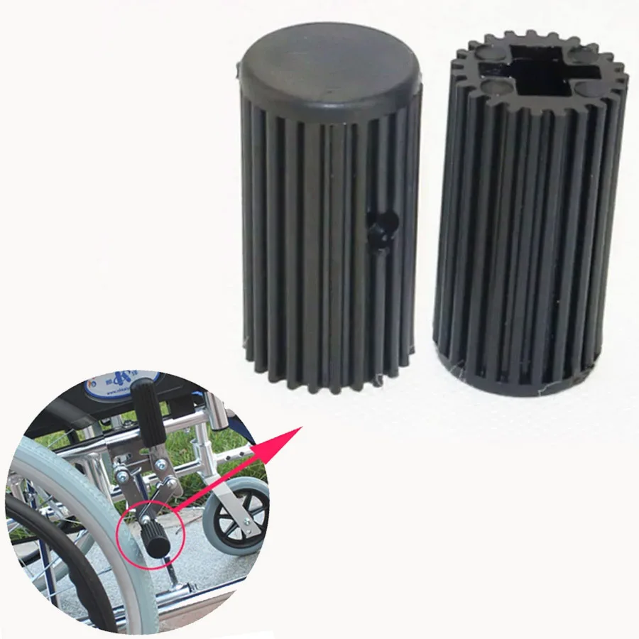 

10 шт., аксессуары для инвалидных колясок, крышка тормозной ручки инвалидной коляски, резиновая крышка тормозной колодки, универсальная крышка ручного тормоза ручного тормоза