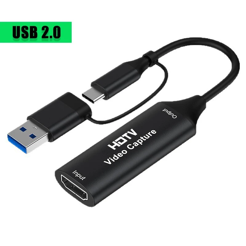 OllyMurs MS2130 Chip Typ C USB3.0/2.0 Capture Card 4K HDTV Video Grabber 1080P Game Recording Live Streaming für PS4 Xbox 3