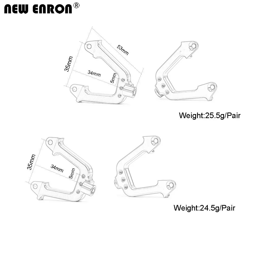 NEW ENRON 1Set Aluminum #AX80025 Front/Rear Shock Hoops Support Tower for RC Crawler Car AXIAL 1/10 SCX10 Wrangler Upgrade Parts