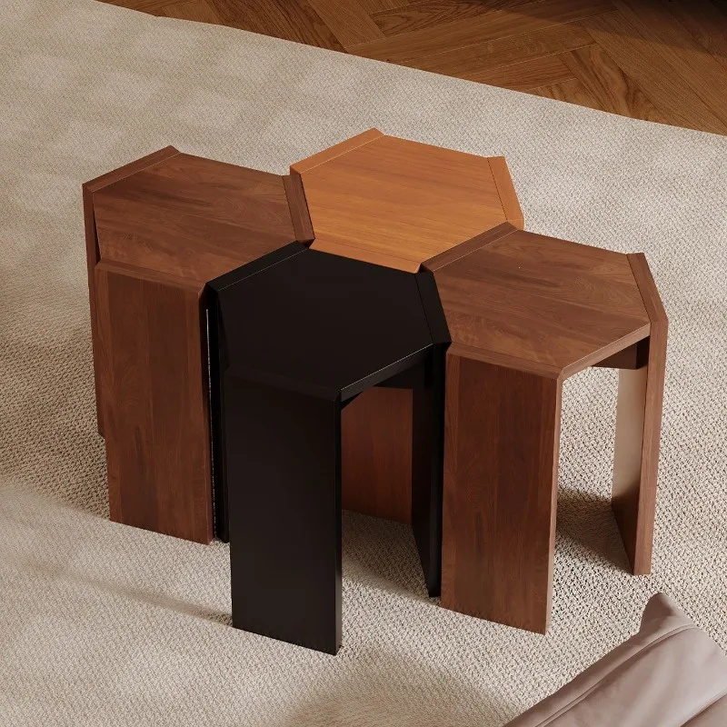 Stackable Solid Wood Stool, High Nesting Bench for Home, Kitchen, Dining - Space-Saving Portable Spare Seat, Versatile & Durable