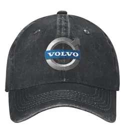 Volvo-Auto Logo Denim Baseball Cap Rennen Outdoor-Sport Hip Hop Papa Hüte Frühling weiblich männlich lässig Designer Snapback Cap