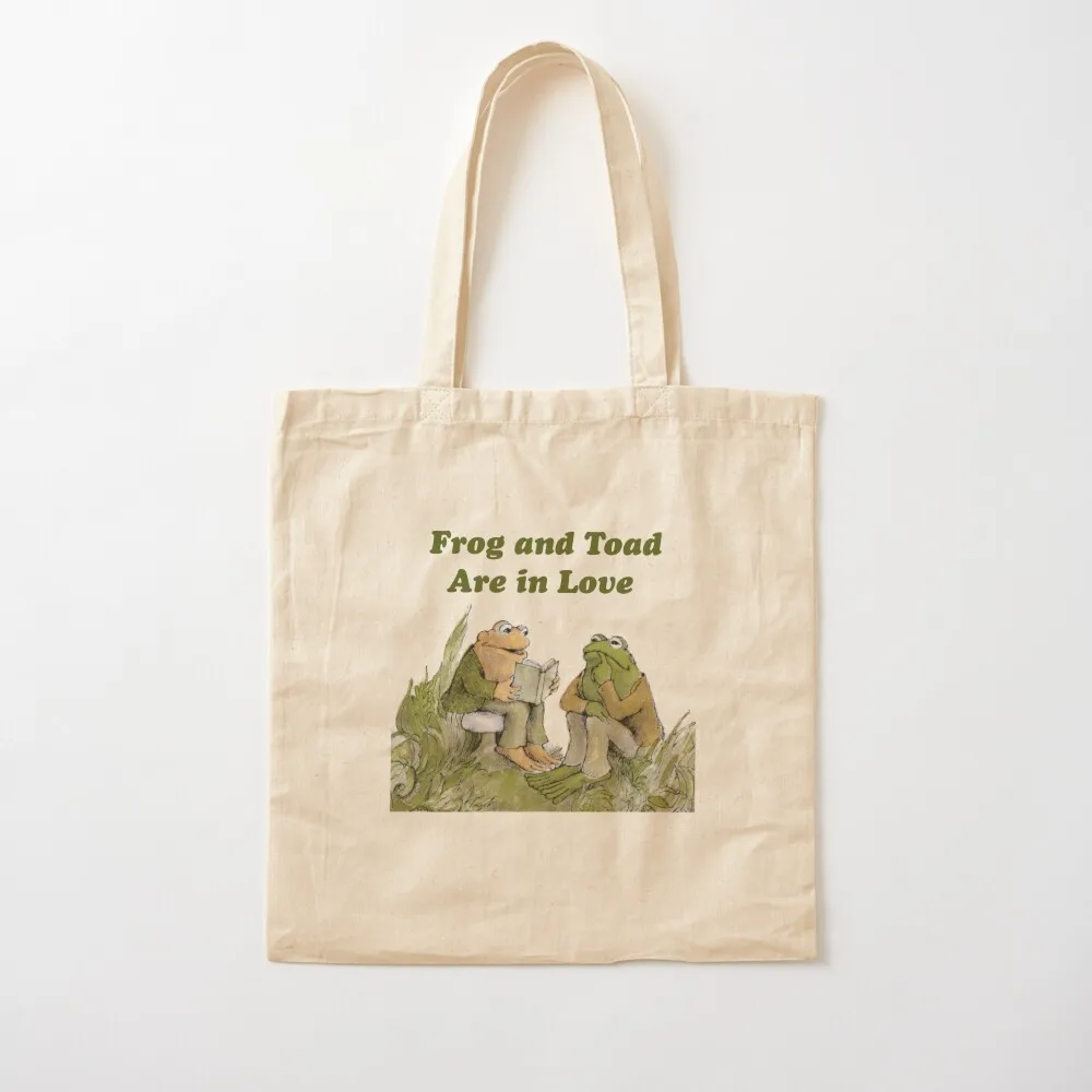 

Frog and Toad are in Love Tote Bag tote men cute eco folding hand Canvas