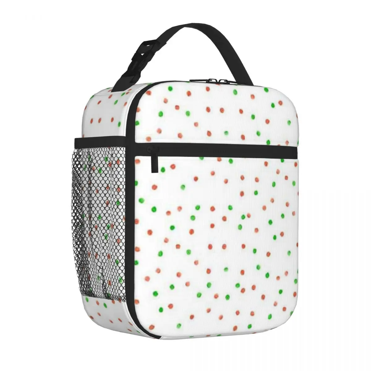 Bestselling Polka Dot Orange And Green Camouflage Insulated Food Bag Day Excursion Food Storage Bag