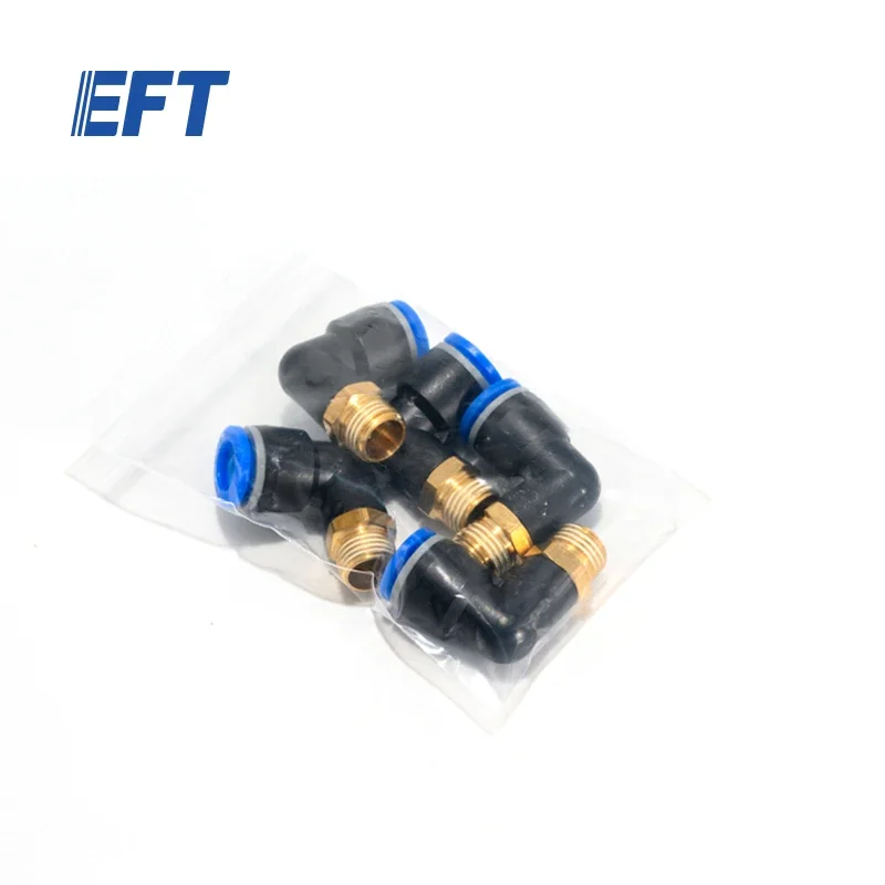 Hot Selling EFT Drone Parts Pneumatic Connector L/Male/02/10mm/5pcs For EFT All Agricultural Drone Spraying