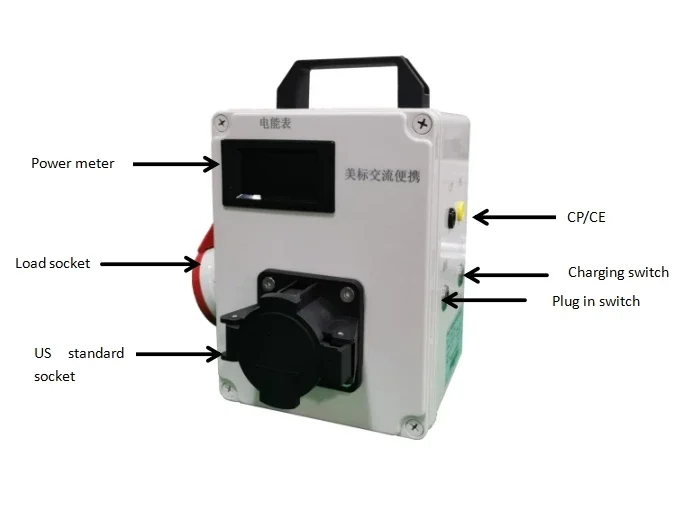 US Standard Portable EV Charger Tester AC Simulator Charging Station Battery Tester