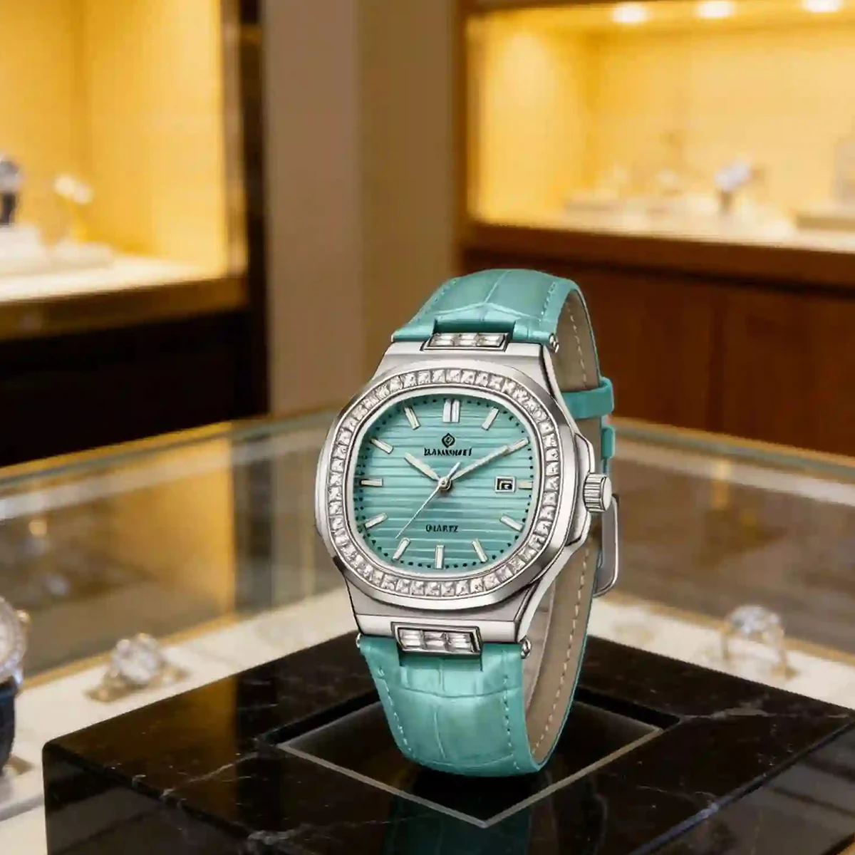 BANGWEI Roman Scale Black Elegant Mini Light Women's Leisure Watch Top Brand Quartz Movement Leather Strap Fashion