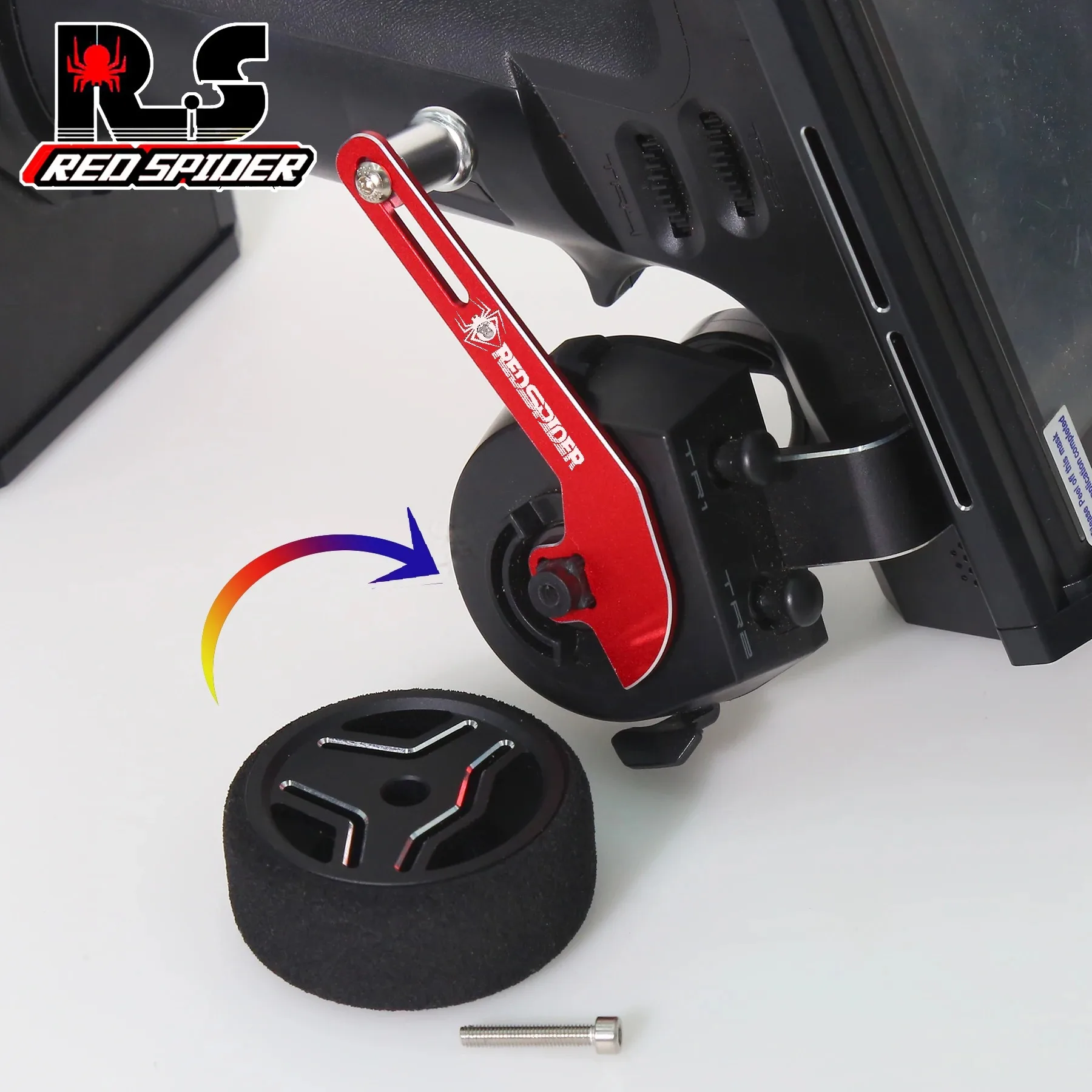 RC Steering Wheel Trigger RC One-Handed Control Accessory for Flysky NB4/NB4 Pro Controller Trigger One-Handed Control Adapter