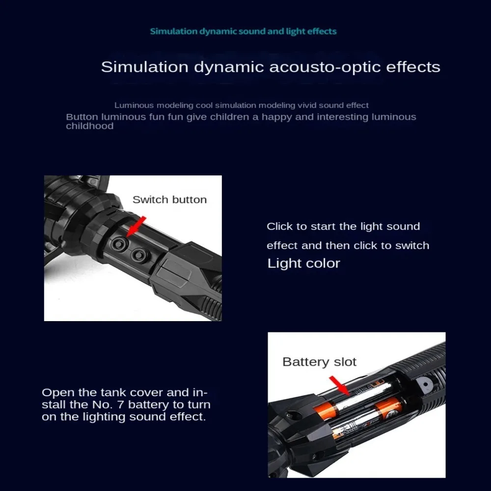 Nuovo giocattolo spada laser in plastica 2 colori asta laser simulato illuminare spada laser scalabile stella luce spada bambini