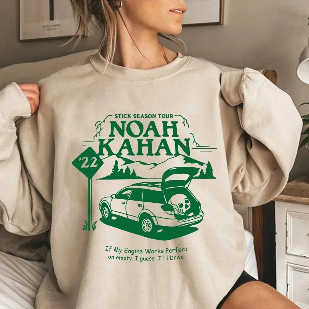 Noah Kahan Hoodie Stick Season 2023 Hoodie Man Woman Harajuku Pullover Tops Streetwear Unisex Hoodies Women K Pop Clothes