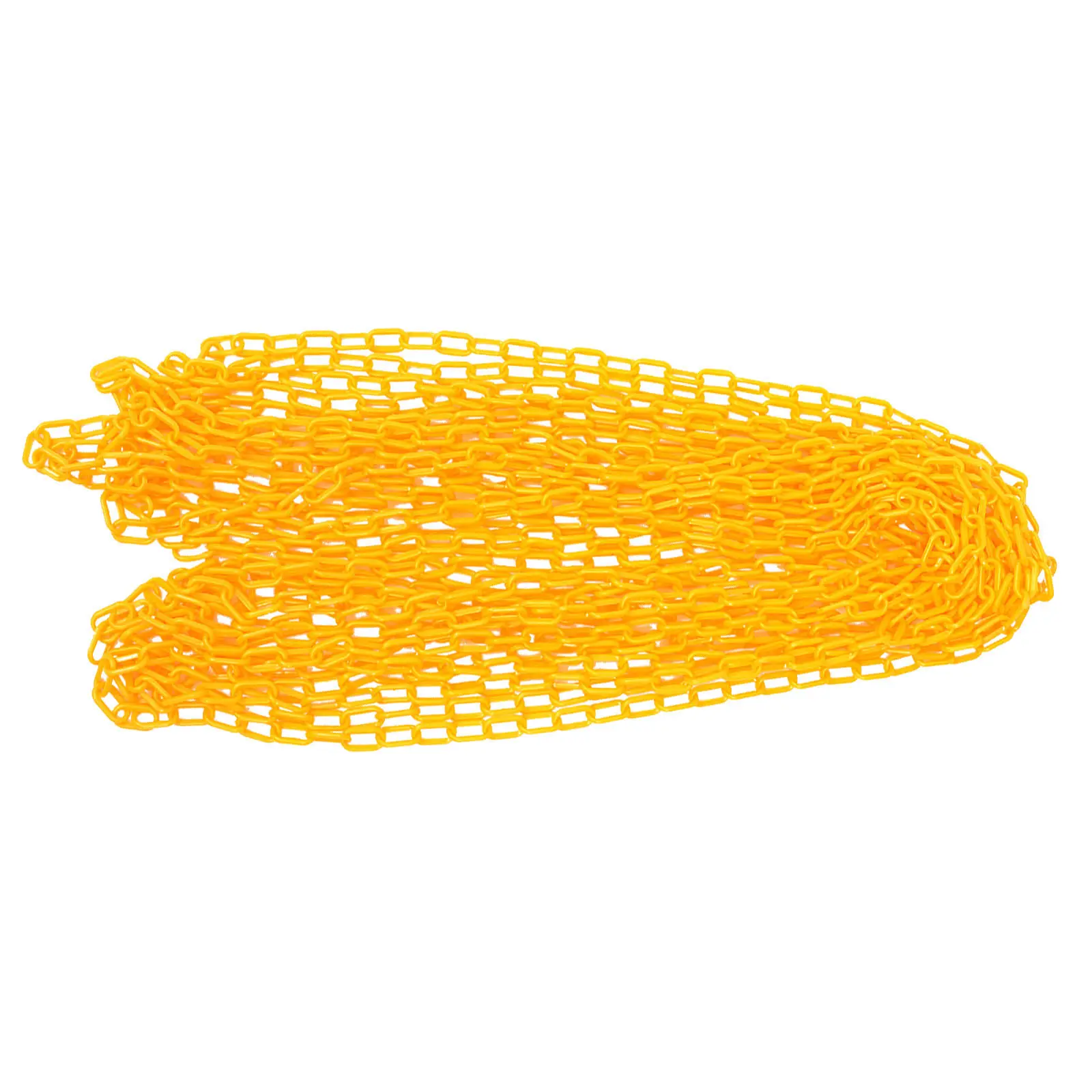 5M Yellow Plastic Safety Chain for Boundary Marking Barricades Party Wedding Decoration Crowd Control Plastic Chain