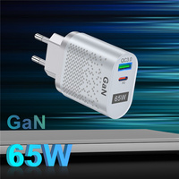 USLION USB PD 65W GaN Wall Charger For MacBook QC 3.0 PD3.0 Type C USB Fast Charger For iPhone 13 12 Pro Max Huawei Samsung S22