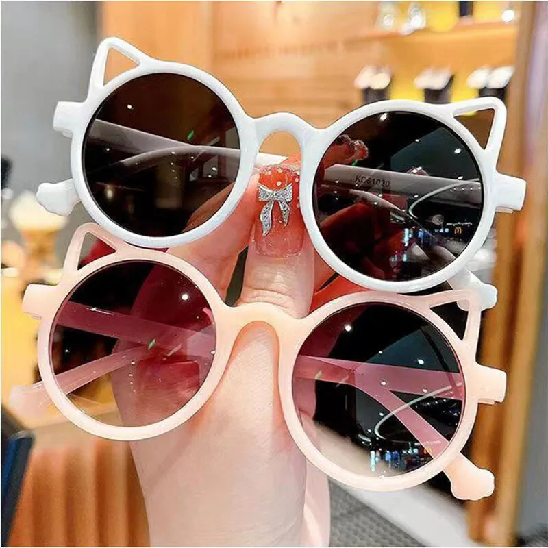 New Children\'s Sunglasses Fashion Cat Ears Sunglasses New Sunglasses Children\'s Glasses