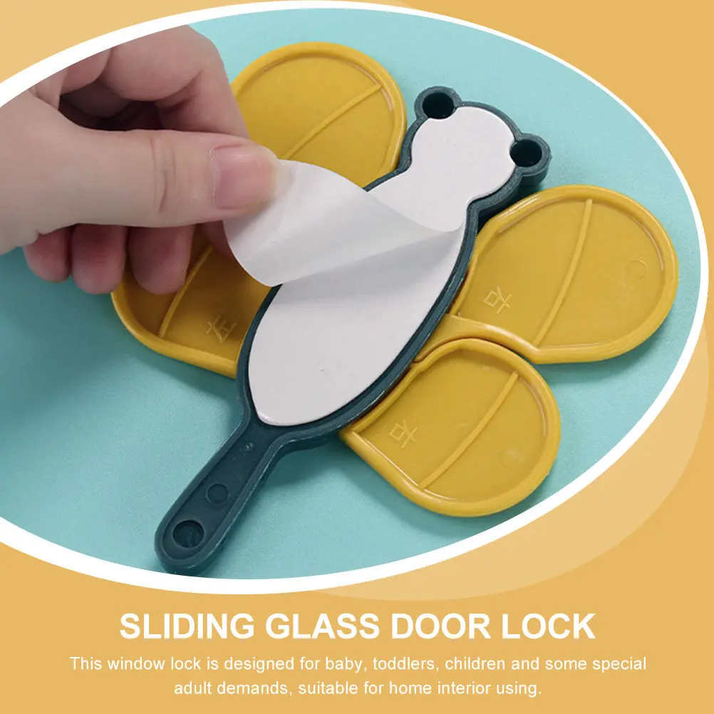 

6Pcs Window Limiter for Home Safety Sliding Door Lock Adhesive Child Proof Security Locks for Cabinets Toddlers Baby Kids