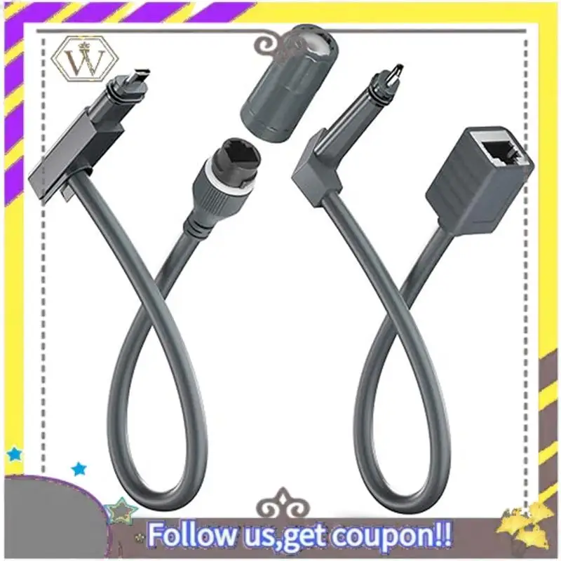 Enchufe AU33-SPX a cable impermeable RJ45 26AWG V2 línea de conmutación de red impermeable IP68
