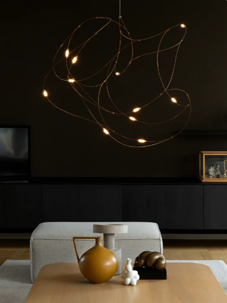 

2025 Design Study Living Room Dining Room Pendant Firefly Unique LED Pendant Modern Fashion Pendant Sparkling