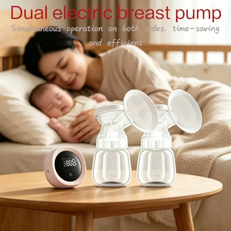 electric-breast-pump-intelligent-integrated-high-suction-breast-pump-breast-milk-postpartum-fortable-painless-and-silent-breast