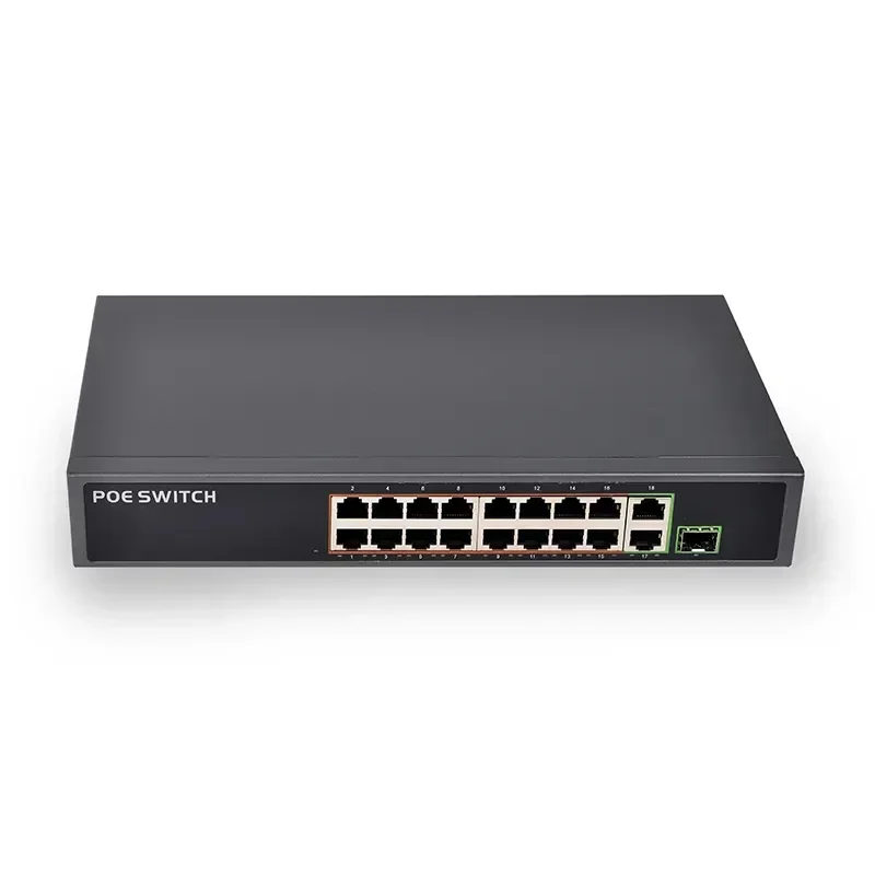 SDAPO PSE1816GSR V2.0 Cheap 16 Port POE Switch 100M Smart Ethernet Switch Power for IP Camera