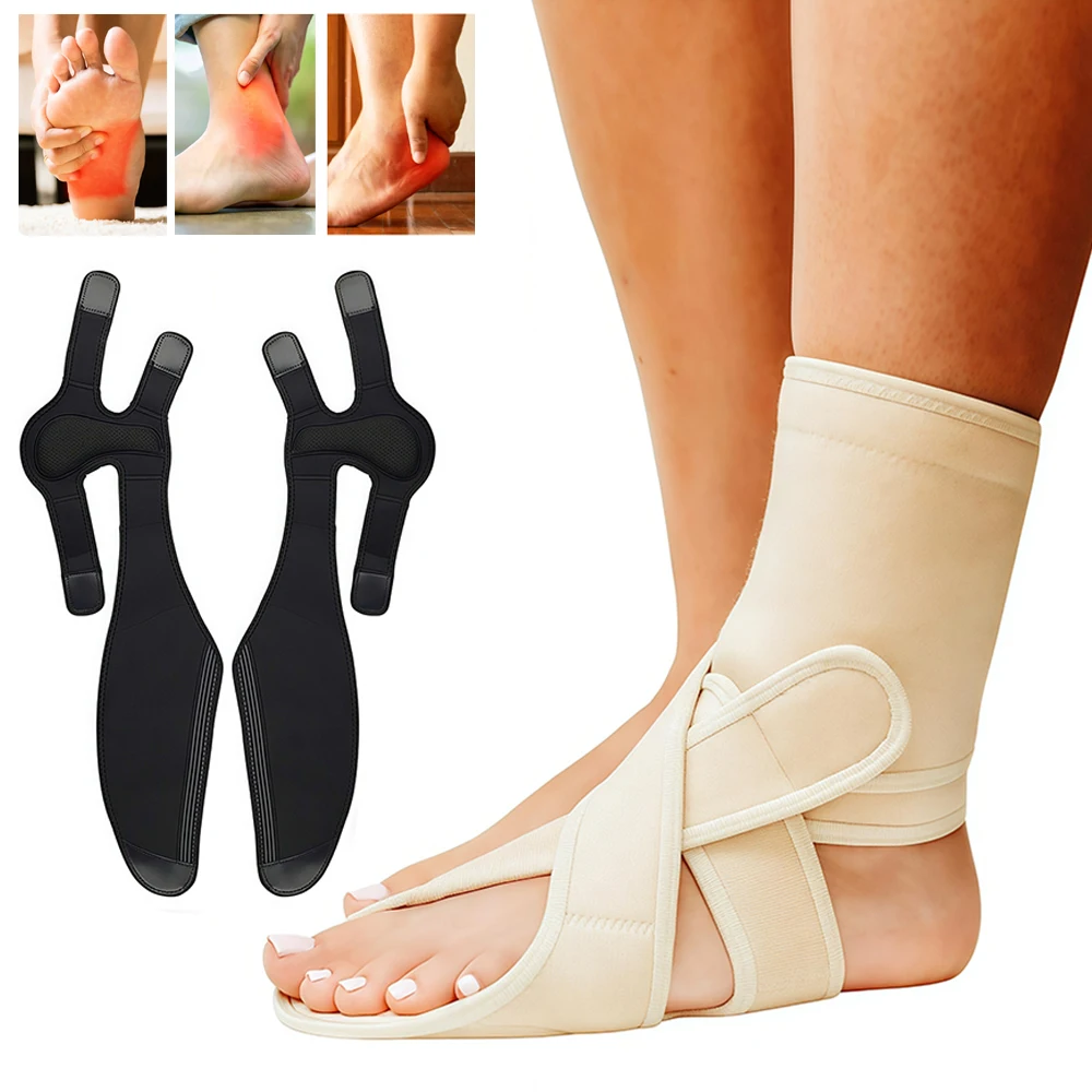 1PCS Foot AFO Foot Drop Brace for Walking with Shoes, Socks, or Barefoot Provides Foot Drop Support for Plantar Fasciitis Relief
