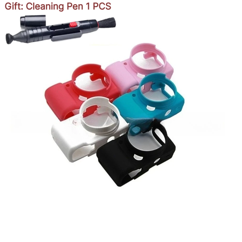 Accessories Rubber soft case For Sony A5100/A5000 Micro-single Silicone cover, Camera Protective cover +1PCS Free Cleaning Pen