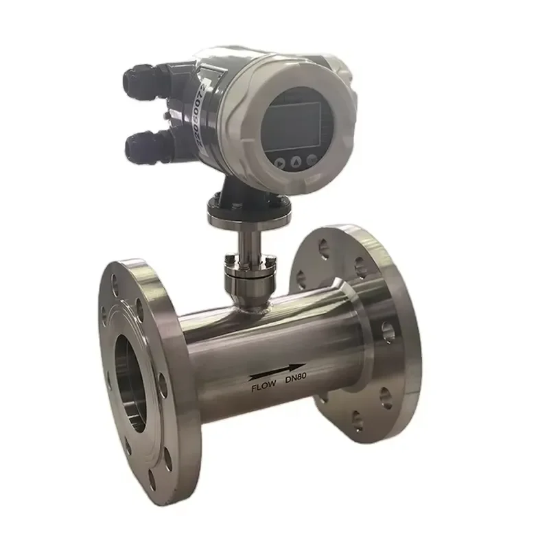 DN50 DN65 DN80 DN100 Flange Hydrogen Nitrogen Biogas Air Pulse Output Digital Thermal Gas Mass Flow Meter Flowmeter