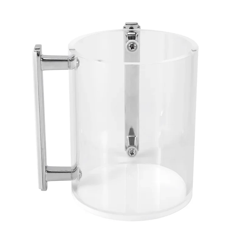 A74E-For Jewish Prayer Hand Wash Cup Gift Hand Washing Cup Acrylic Design Round with Two Metal Handles