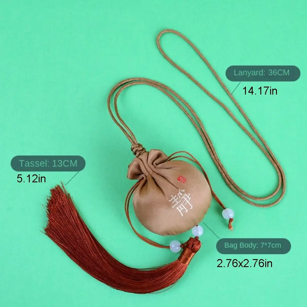 Bolsita colgante para el cuello para mujer, Decoración Retro para dormitorio, bolsa pequeña para almacenamiento de joyas, colgante para coche, monedero para niños