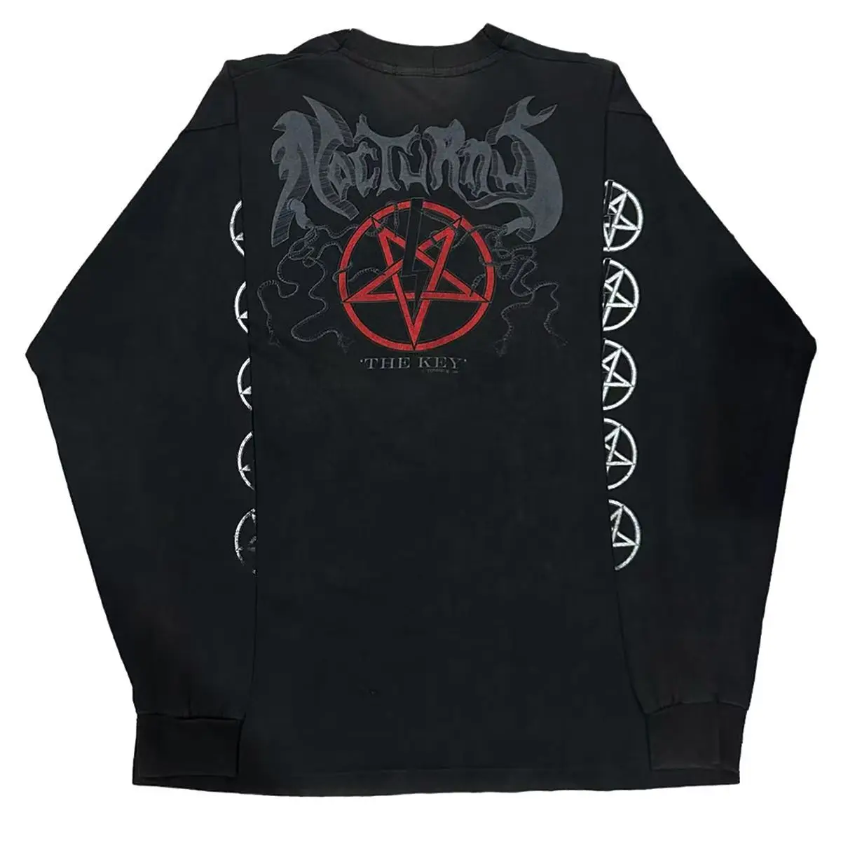 

Футболка Y2K Топы с длинными рукавами Мужчины Женщины Harajuku Хип-хоп Готический буквенный рок Графика Негабаритная футболка с круглым вырезом Хлопковая одежда