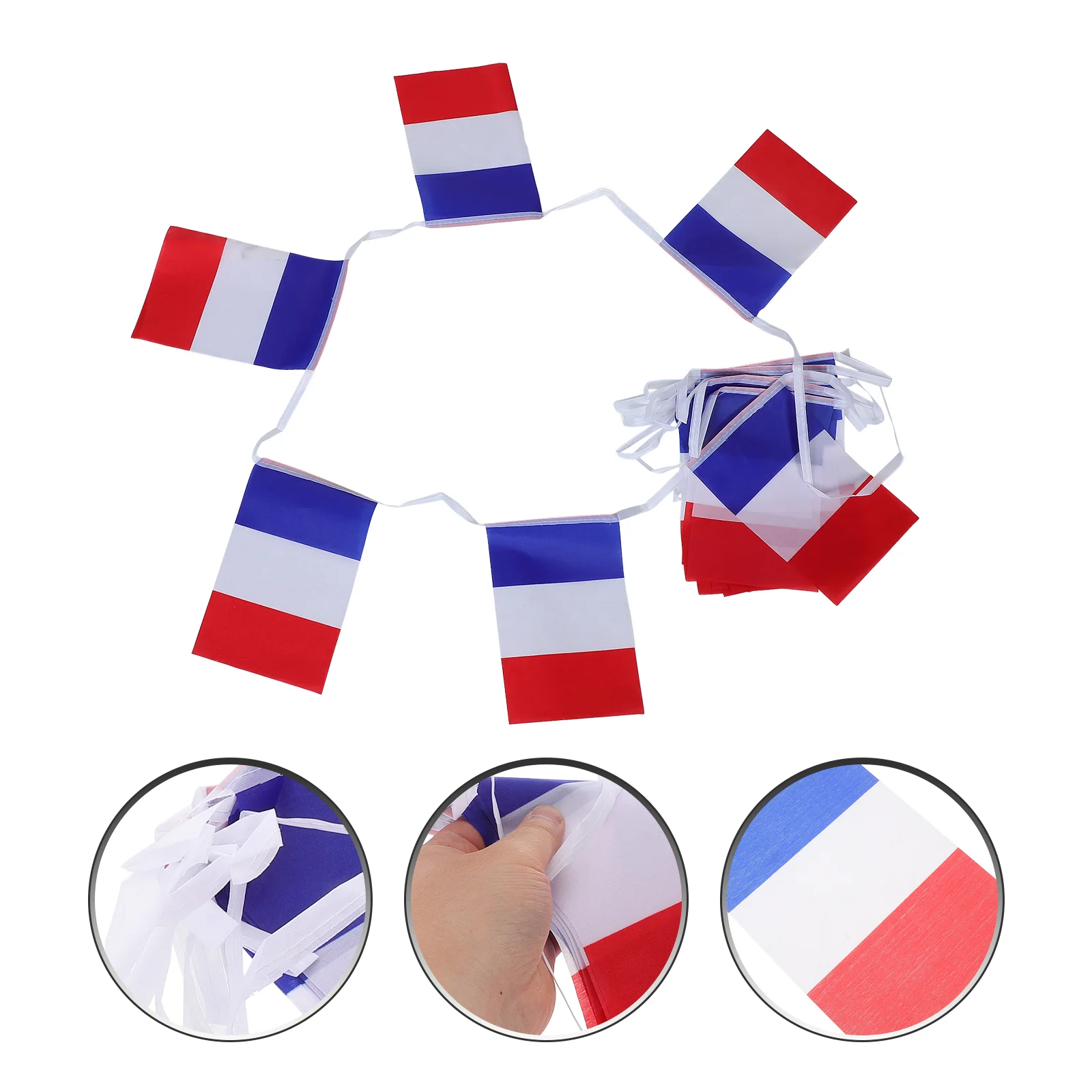 1 Set Of France Flag Bunting for Party Decorations Party Wall Flag Banner Party Wall Flag Party Layout Banner Nation Flags Banne