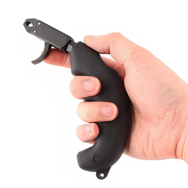 Picture 5: 3 Finger Release Compound Bow Release Aids Right/Left Hand 360degree Rotary Trigger Caliper Hunting Shooting Archery Accessories