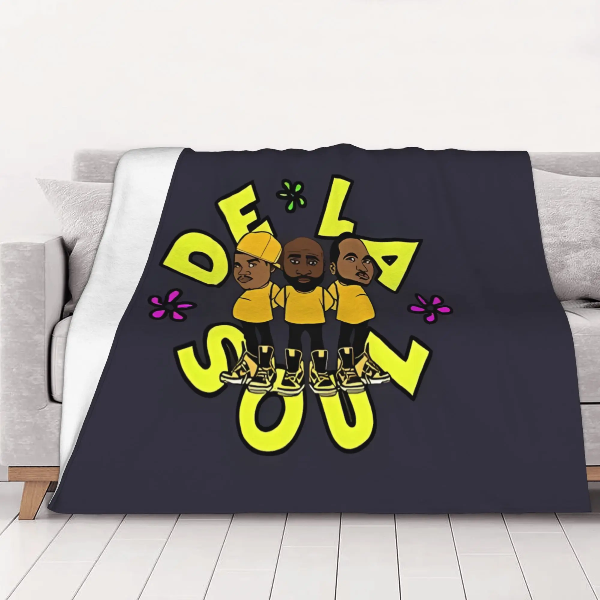 1PC home Cute Room Decor Classic Blanket Throw Blanket De La Soul Novelty Warm Blanket All Season