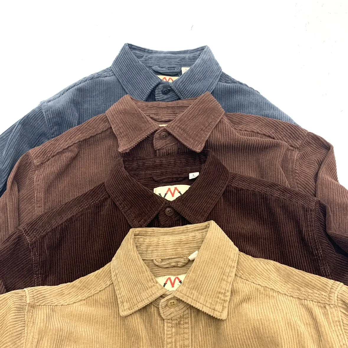 

Мужская плотная рубашка в американском ретро-стиле для осени, толстая, свободного кроя, в японском стиле, с длинными рукавами, в гонконгском стиле.