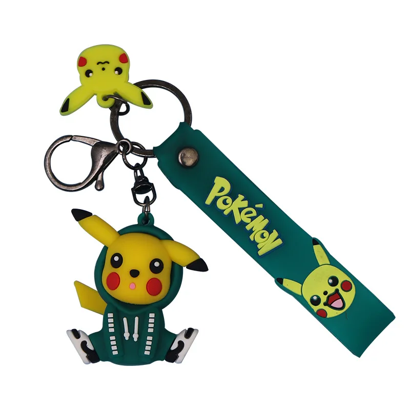 Minso  Three-dimensional figurine Pikachu avocado keychain pendant, children's bag gift key chain pendant