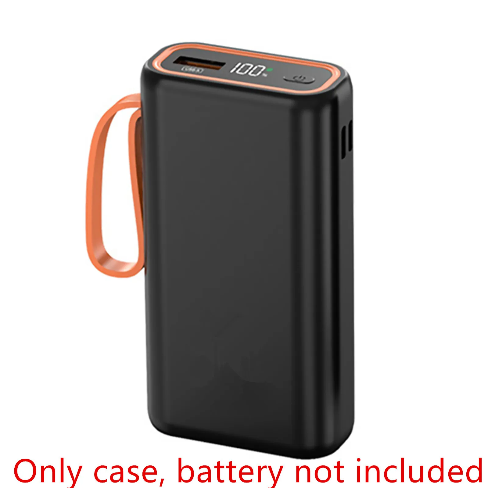 Usb tipo c Power Bank Shell Case de Carregamento Rápido com Display Digital Lcd 2slot 21700 Carga da Bateria Caixa de Armazenamento Faça Você Mesmo 5v