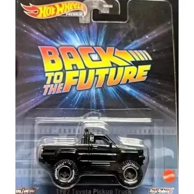 Carro quente original das rodas de volta para a máquina do tempo futuro dmc diecast 1:64 brinquedo das crianças do veículo da coleção do voiture do