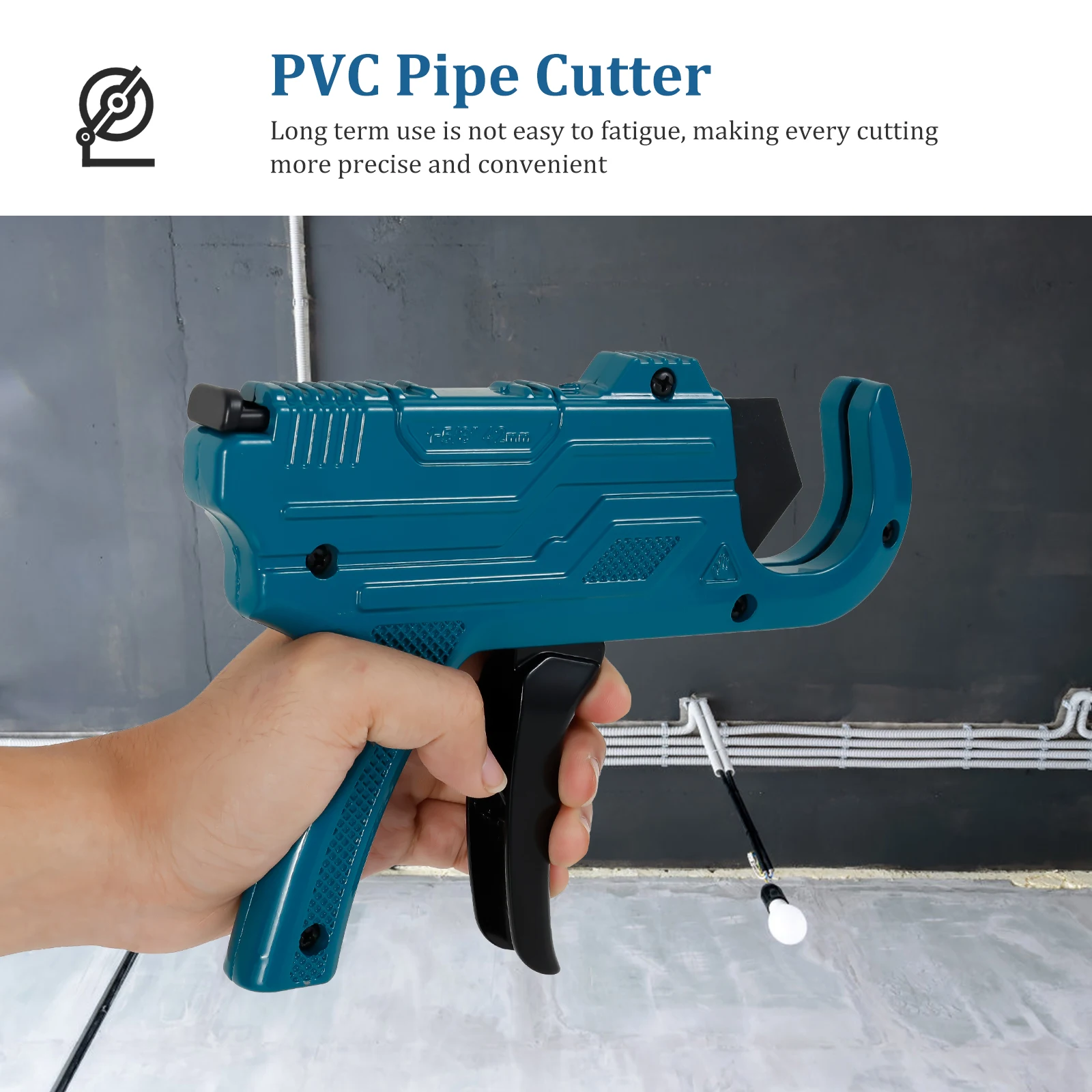 PVC Hose Cutters Plastic Pipe Shear Tool High Performance with Anti Slip Handle for Industrial Pipe Processing Hand Cutter Tool